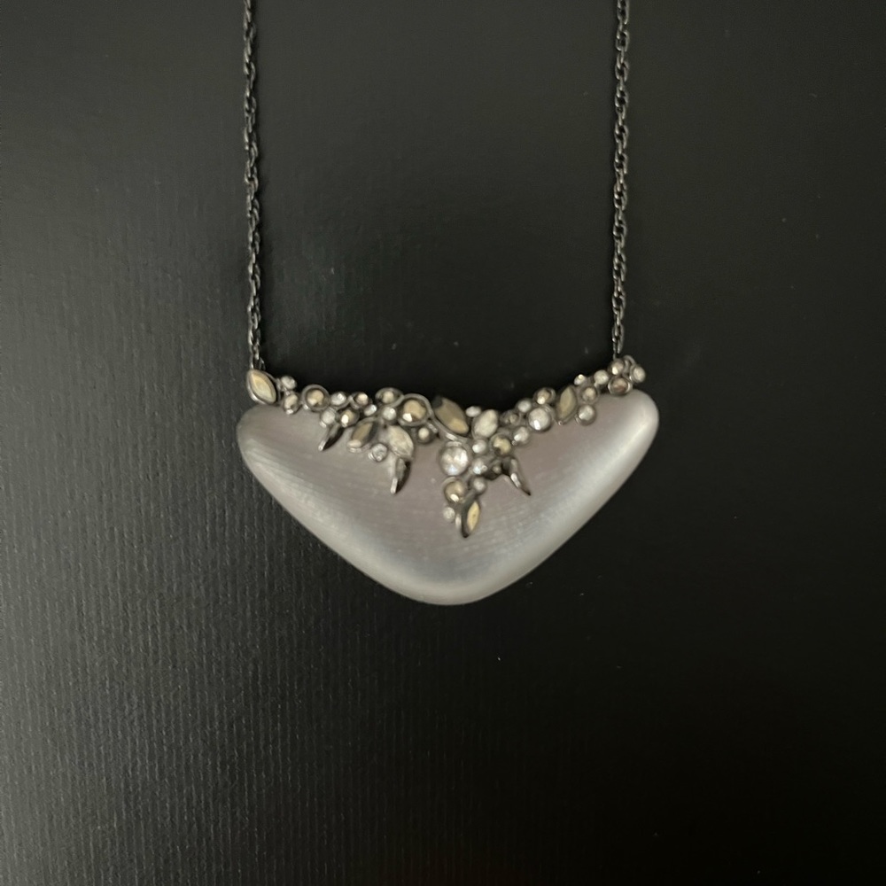 Alexis Bittar Lucite and Crystal Necklace